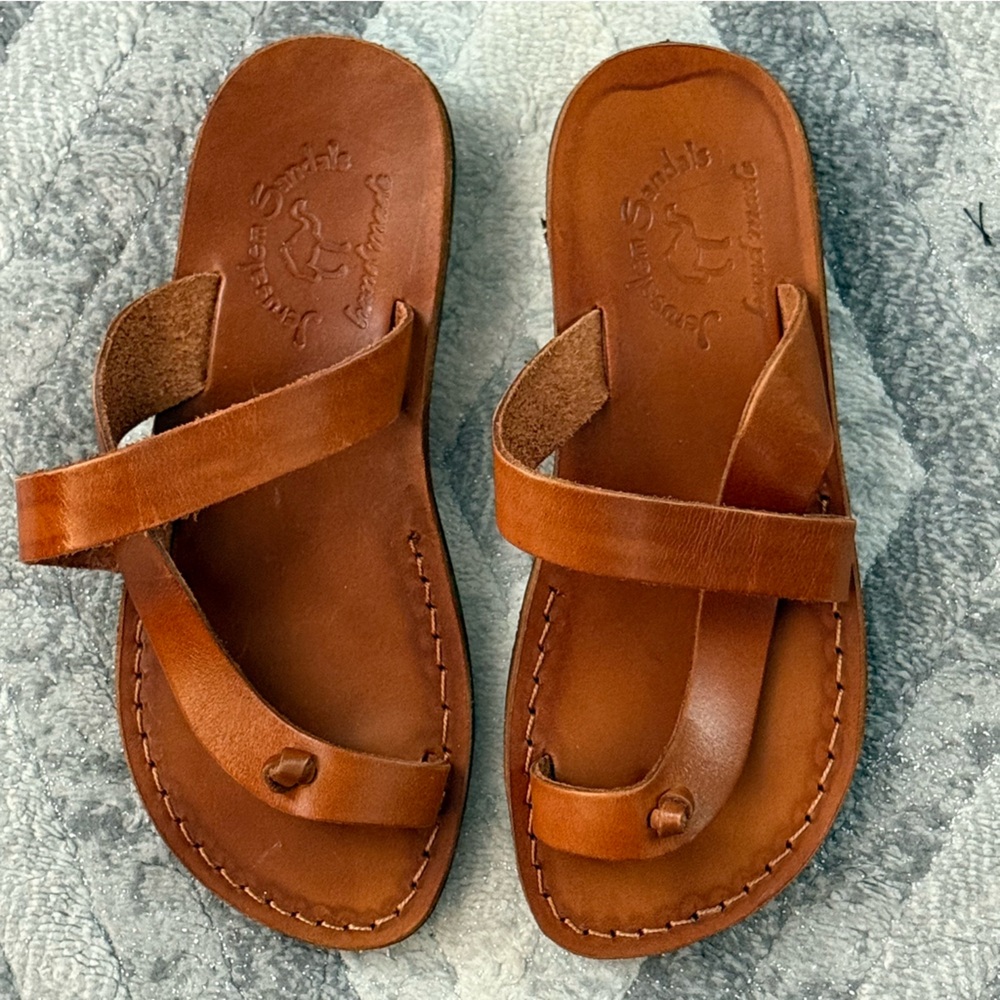 Jerusalem Sandals “ Tal “ Honey EU Size 38 NWOT